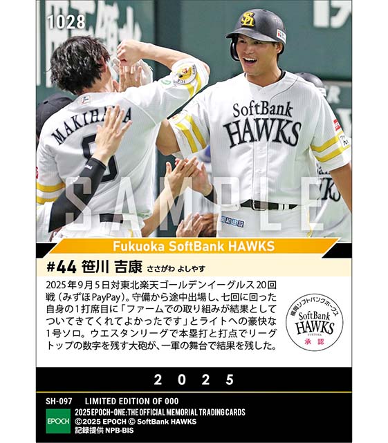 【笹川吉康】弾丸ライナーの今季初アーチ（25.9.5）