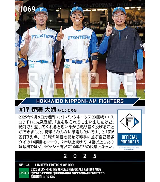 【伊藤大海】逆風張帆で自己最多に並ぶ14勝目（25.9.9）