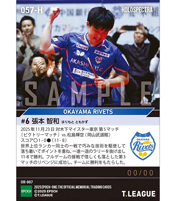 ※ホロスペクトラ 【張本智和】チームを勝利に導くリベンジに成功(25.11.23)