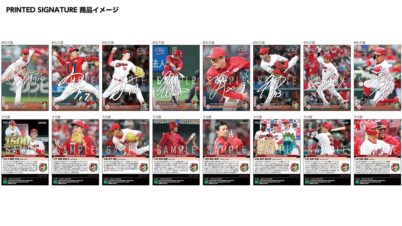 【24枚セット】≪広島東洋カープ≫　シグネチャーセット2025