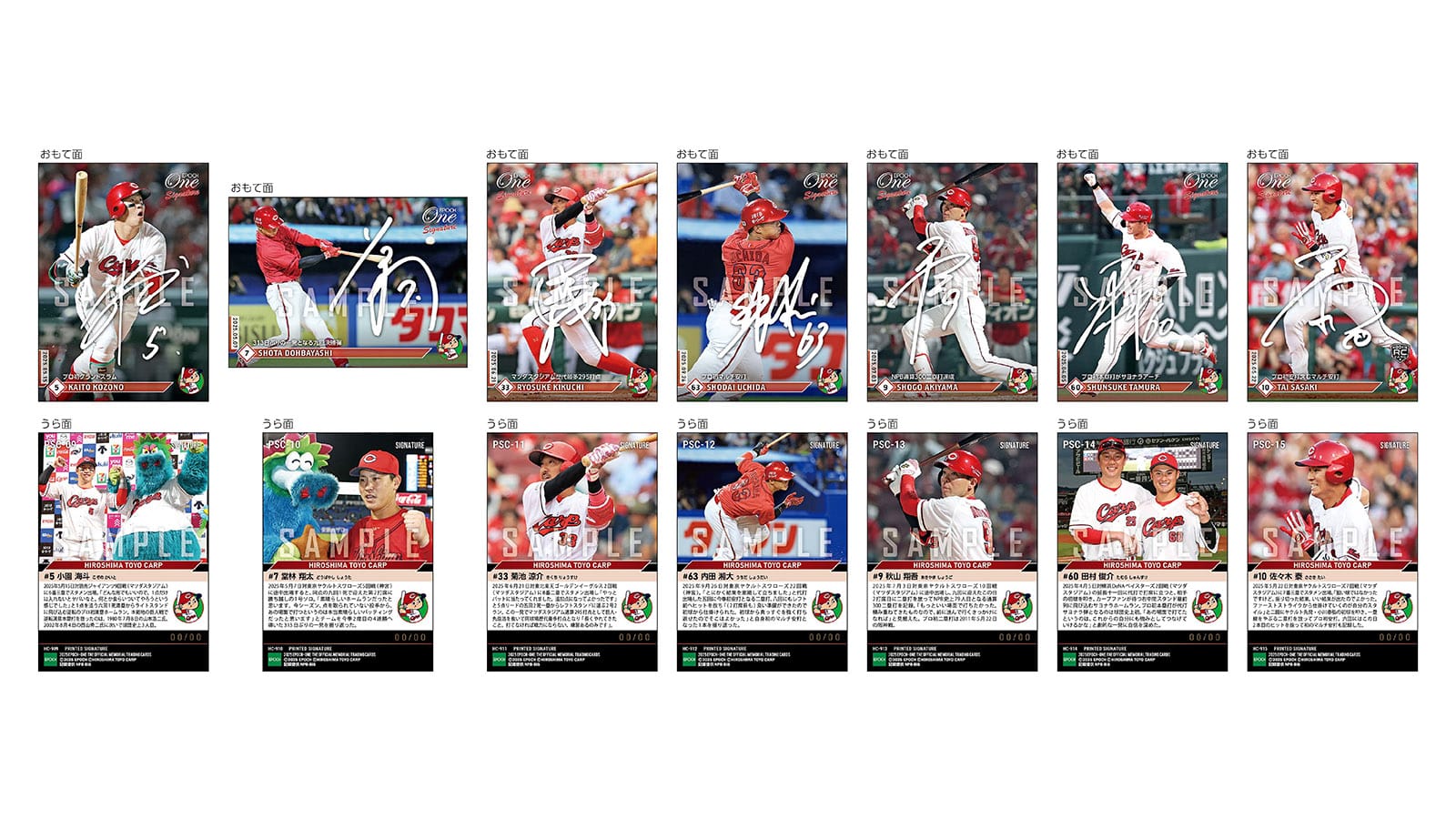 【24枚セット】≪広島東洋カープ≫　シグネチャーセット2025