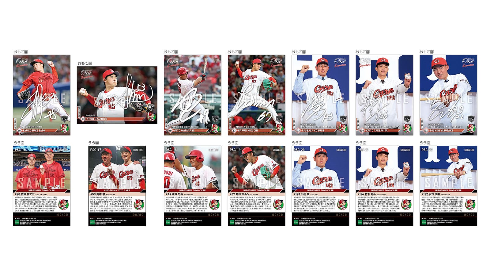 【24枚セット】≪広島東洋カープ≫　シグネチャーセット2025