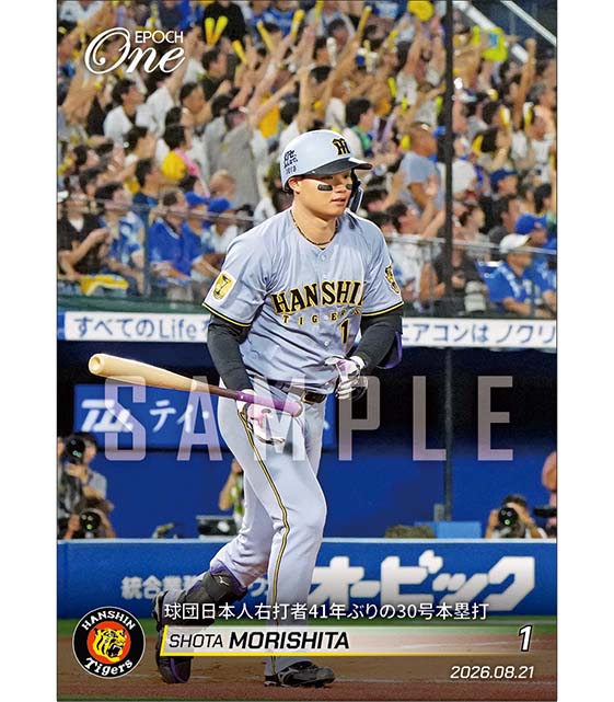 【森下翔太】球団日本人右打者41年ぶりの30号本塁打（26.8.21）