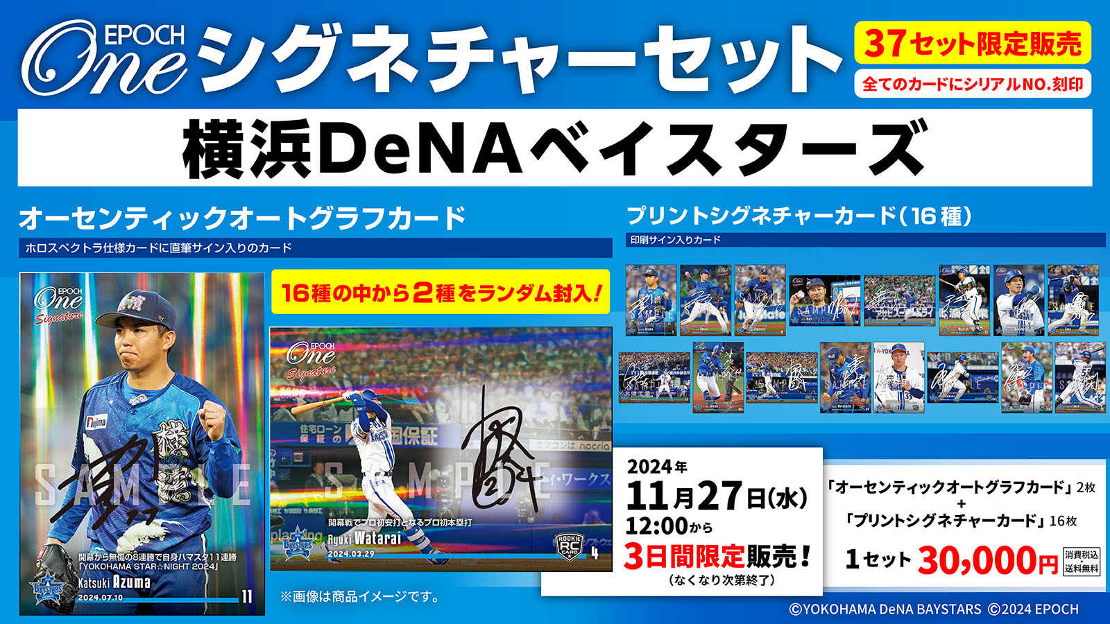 【18枚セット】≪横浜DeNAベイスターズ≫　シグネチャーセット2024